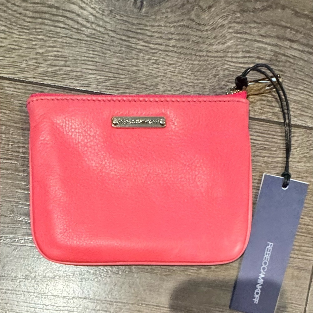 Rebecca Minkoff “Be Guilty” Coral Pink Leather Clutch